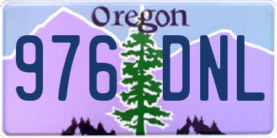 OR license plate 976DNL