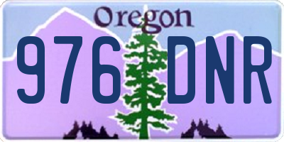 OR license plate 976DNR