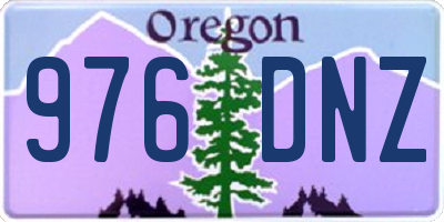 OR license plate 976DNZ