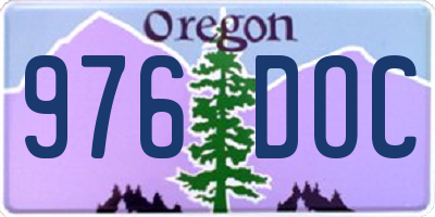 OR license plate 976DOC