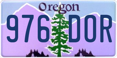 OR license plate 976DOR