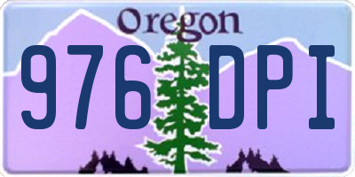 OR license plate 976DPI