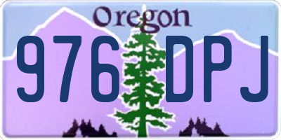 OR license plate 976DPJ