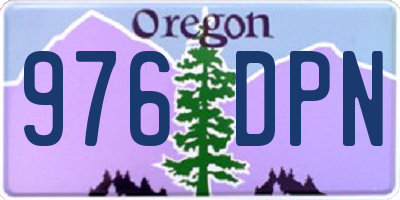 OR license plate 976DPN