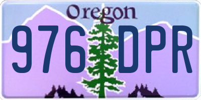 OR license plate 976DPR