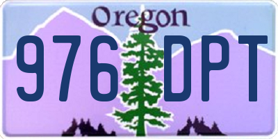 OR license plate 976DPT