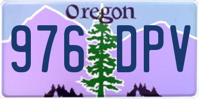 OR license plate 976DPV
