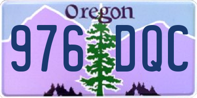 OR license plate 976DQC