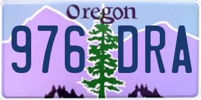 OR license plate 976DRA