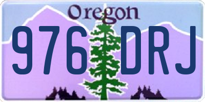 OR license plate 976DRJ