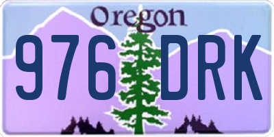 OR license plate 976DRK