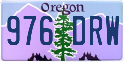 OR license plate 976DRW
