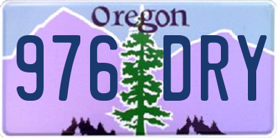 OR license plate 976DRY