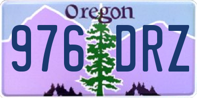 OR license plate 976DRZ