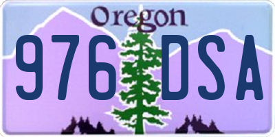 OR license plate 976DSA