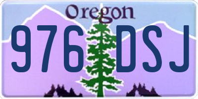 OR license plate 976DSJ