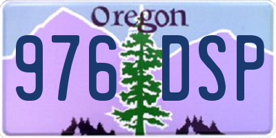 OR license plate 976DSP