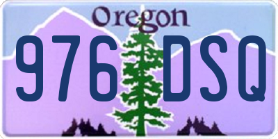 OR license plate 976DSQ