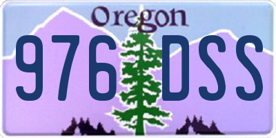OR license plate 976DSS
