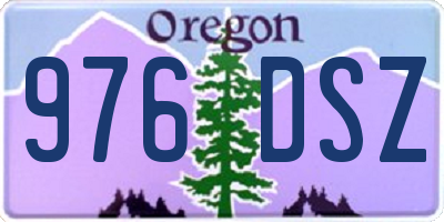 OR license plate 976DSZ