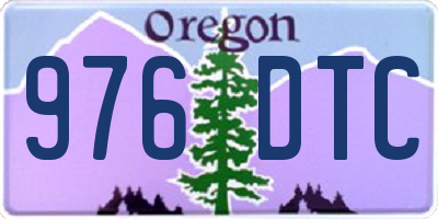 OR license plate 976DTC