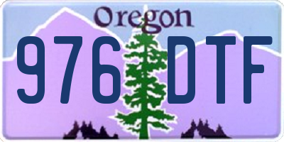 OR license plate 976DTF