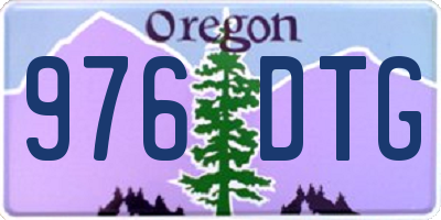 OR license plate 976DTG