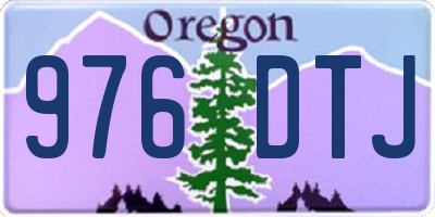 OR license plate 976DTJ