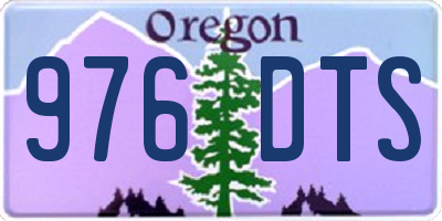 OR license plate 976DTS