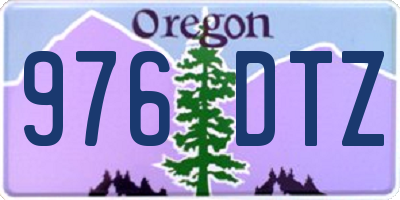 OR license plate 976DTZ