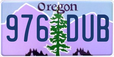 OR license plate 976DUB