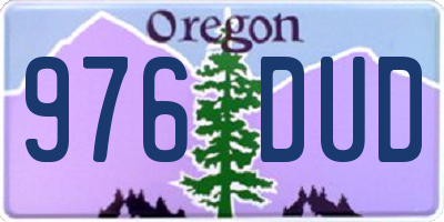 OR license plate 976DUD