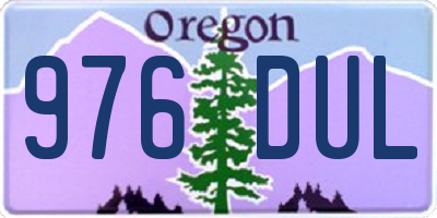 OR license plate 976DUL