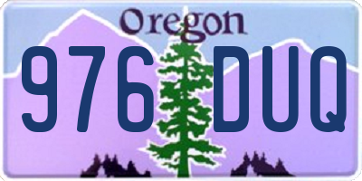 OR license plate 976DUQ