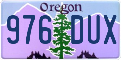 OR license plate 976DUX