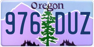 OR license plate 976DUZ