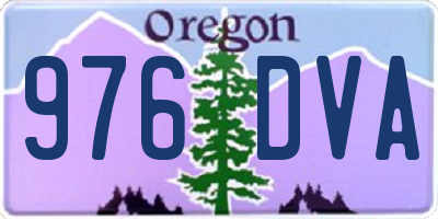 OR license plate 976DVA