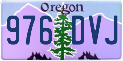 OR license plate 976DVJ