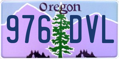 OR license plate 976DVL