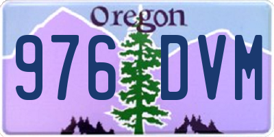 OR license plate 976DVM