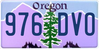 OR license plate 976DVO