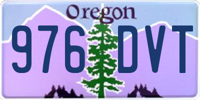 OR license plate 976DVT
