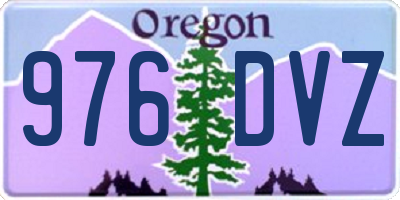 OR license plate 976DVZ