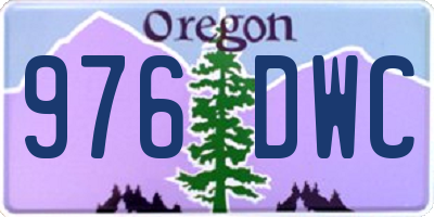 OR license plate 976DWC