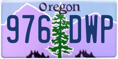 OR license plate 976DWP