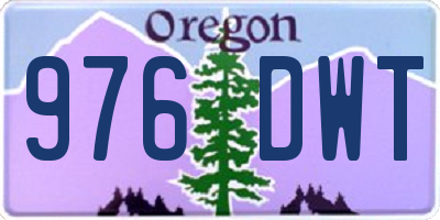 OR license plate 976DWT