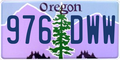 OR license plate 976DWW