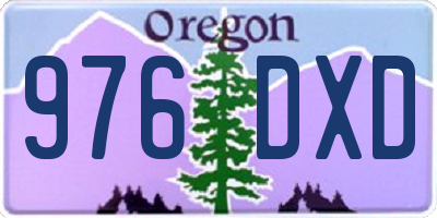 OR license plate 976DXD