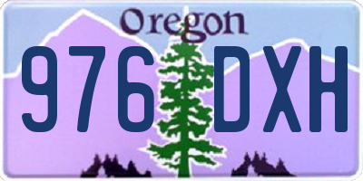 OR license plate 976DXH