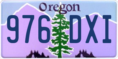 OR license plate 976DXI